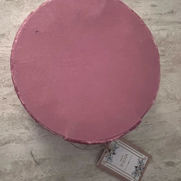 Unique Handcrafted Embellished Pink Velvet Jewelry Box - Picture 8 of 8